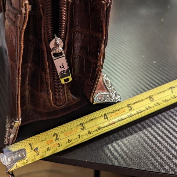 Alligator Leather Handbag Purse - Picture 4 of 5